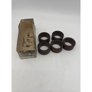 Cornwall Vintage Wooden Napkin Rings Set Of 5